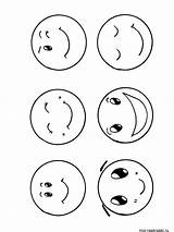 Coloring Smiley Face Pages Printable sketch template