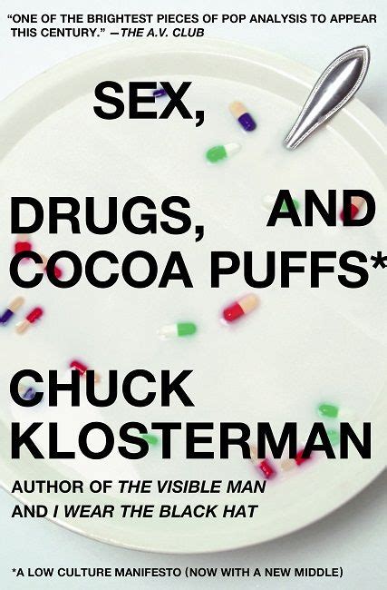 paul sahre sex drugs and cocoa puffs di chuck klosterman design pinterest book cover