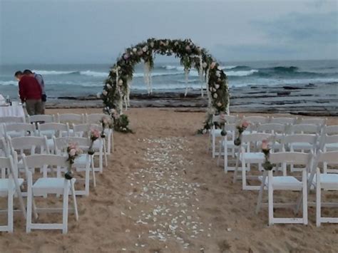 beachside wedding ceremony styling  stop wedding shop