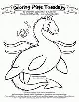 Coloring Sea Pages Monster Serpent Dulemba Tuesday Library Printable Ness Loch Colouring Getcolorings Popular Big Choose Board Codes Insertion Pag sketch template