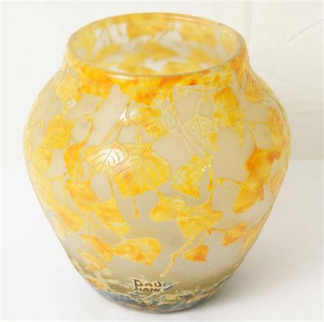 Sold Price Daum Nancy Art Glass Vase Invalid Date Pst Glass Art