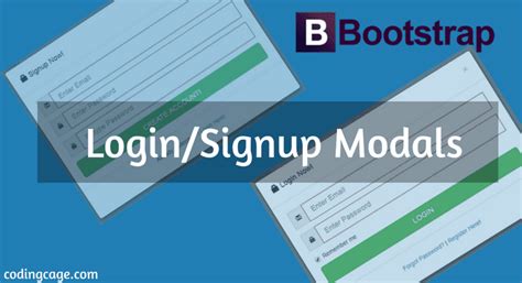 Designing Login Sign Up And Forgot Password Modal Form With Bootstrap