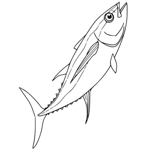 print tuna fish faerbung seite kostenlose druckbare malvorlagen fuer kinder