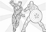 Iron Captain sketch template