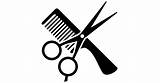 Haircut Barber Webstockreview Hairdresser Shears Peine Iconos Peinado Cosmetology Rambut Tool Saloon Sisir Hairstylist Designed Scissor Peluquería sketch template