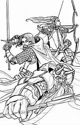Aragorn Coloring Legolas Gimli Pages Anchan Deviantart Rings Lord Elves Book Visit Tolkien Lotr Adult Books Template sketch template
