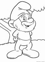 Coloring Smurf Pages Papa Smurfs Cartoons Daddy раскраски Gif Puppy Clipart Duck Daffy Tarzan sketch template