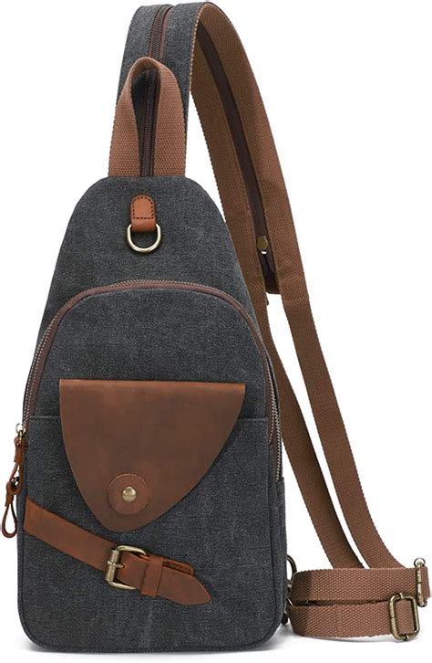 canvas sling bag crossbody backpack small shoulder casual daypack