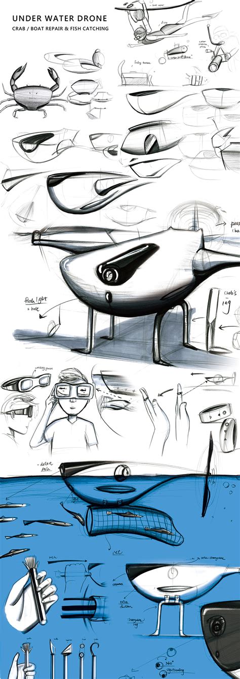 drone sketch  behance