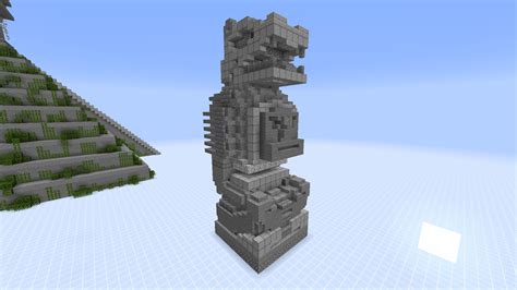attempt   mayan statue  minecraft thoughts rminecraftbuilds