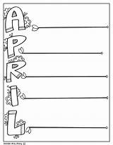 Alley Acrostic sketch template