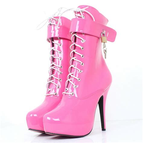 Platform High Heels Lace Up Ankle Boots Fashion Shoes For Party