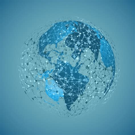 world globe   blue background vector illustration  vector art