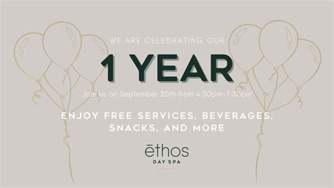 year celebration ethos day spa