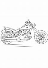 Coloring Pages Harley Davidson Motorcycle sketch template
