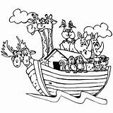 Ark Noahs Coloring Pages Getcolorings sketch template