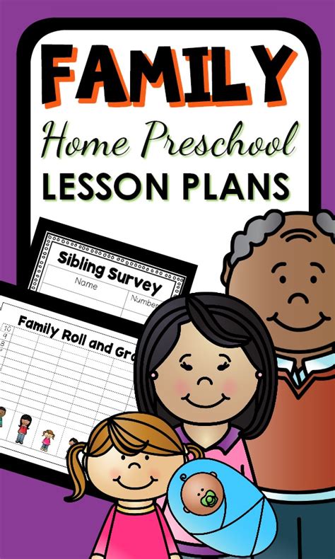 family theme home preschool lesson plans home preschool