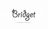 Bridget Name Tattoo Designs Female sketch template