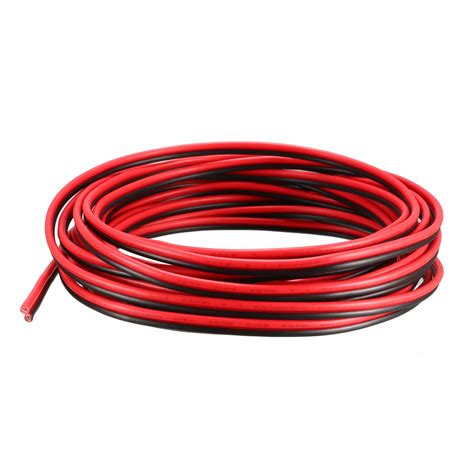 red black wire core extension cable cord  awg parallel wire tin plated copper  length