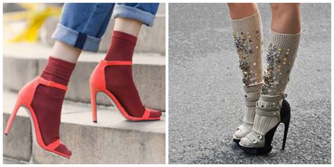 socks heels trend  fashion tag blog
