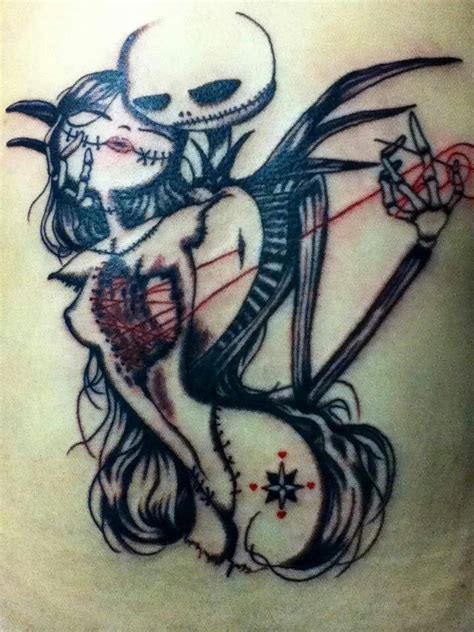 jack and sally sleeve tattoos tattoos body art tattoos