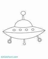 Spaceship Coloring Marciano Spacecraft Verdensrommet Kidsfront sketch template