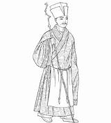 Tang Colouring Hanfu Dynasties Chinawhisper Wears Bordered Wrap Spb sketch template