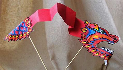 chinese dragon papercraft  printable  instructions flickr