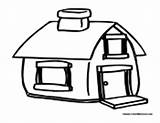 Cartoon House Houses Coloring Pages Homes Buildings Colormegood sketch template