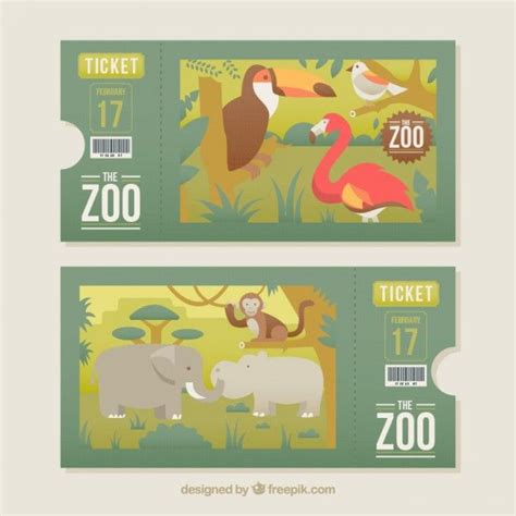 printable zoo ticket template  valuable diamonds