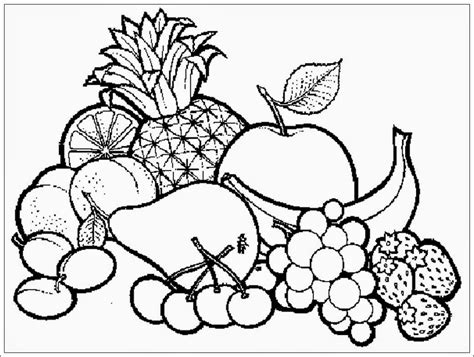 gambar mewarnai buah buaha jian gao buahan meja gambar pinterest keranjang  rebanas rebanas