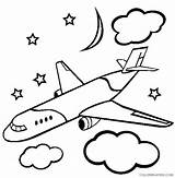 Coloring4free Airplane Coloring Pages Flying Night Related Posts sketch template
