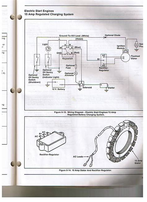 kohler engine electrical diagram  voltage regulatorrectifier kohler voltage regulator