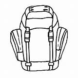 Backpack Coloring Pages Hiking Ready Tocolor Colouring Visit sketch template