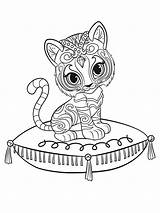 Shine Shimmer Coloring Pages Nahal Kids sketch template