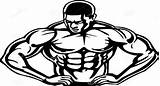 Bodybuilding Drawing Getdrawings Moresby Emtv Port sketch template