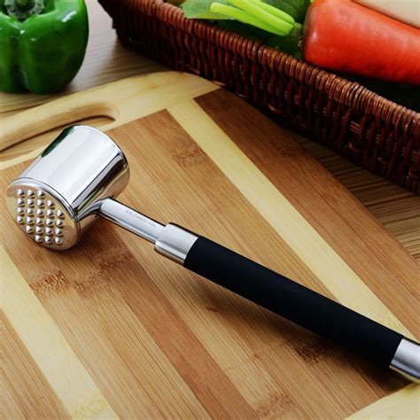 Kitchen Gadgets 316 Stainless Steel Meat Hammer Beef Hammer Loose