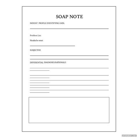 soap note template counseling