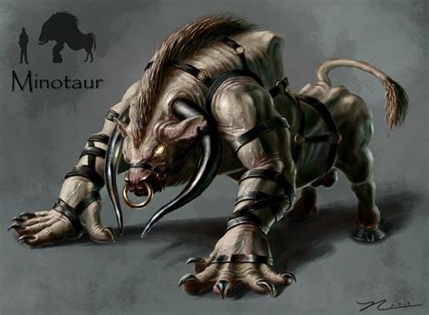 Minotaur Character Concept By Natehallinanart On Deviantart