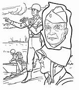 Coloring Veterans Celebrating Dwight Eisenhower Story sketch template