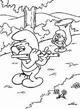 Coloring Pages Smurfs sketch template