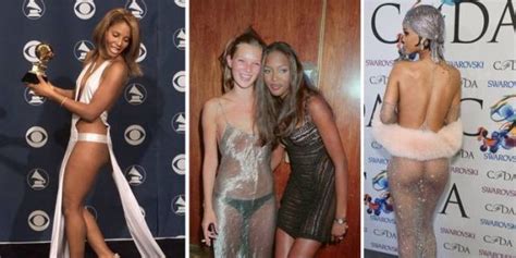 the evolution of the naked dress celebs in sheer see