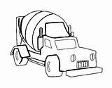 Truck Mixer Cement Coloring Coloringcrew sketch template