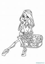 Coloring Pages Haunted Monster High Getdrawings sketch template