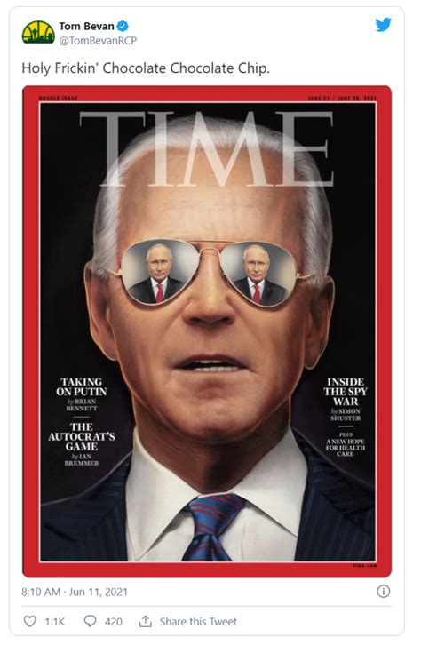 time magazine widely chastised  unveiling  cover attempts   joe biden  cool