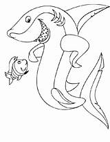 Shark Coloring Cute Pages Color Scary Getcolorings Hammerhead Printable Getdrawings sketch template