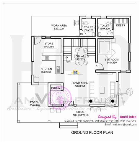 square yards house elevation  plan home kerala plans
