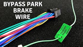 bypass parking brake wire  dual dvd player