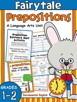 prepositions  prepositional phrases worksheets  activities unit