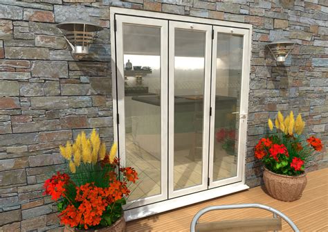 external bifold patio doors oak aluminium timber